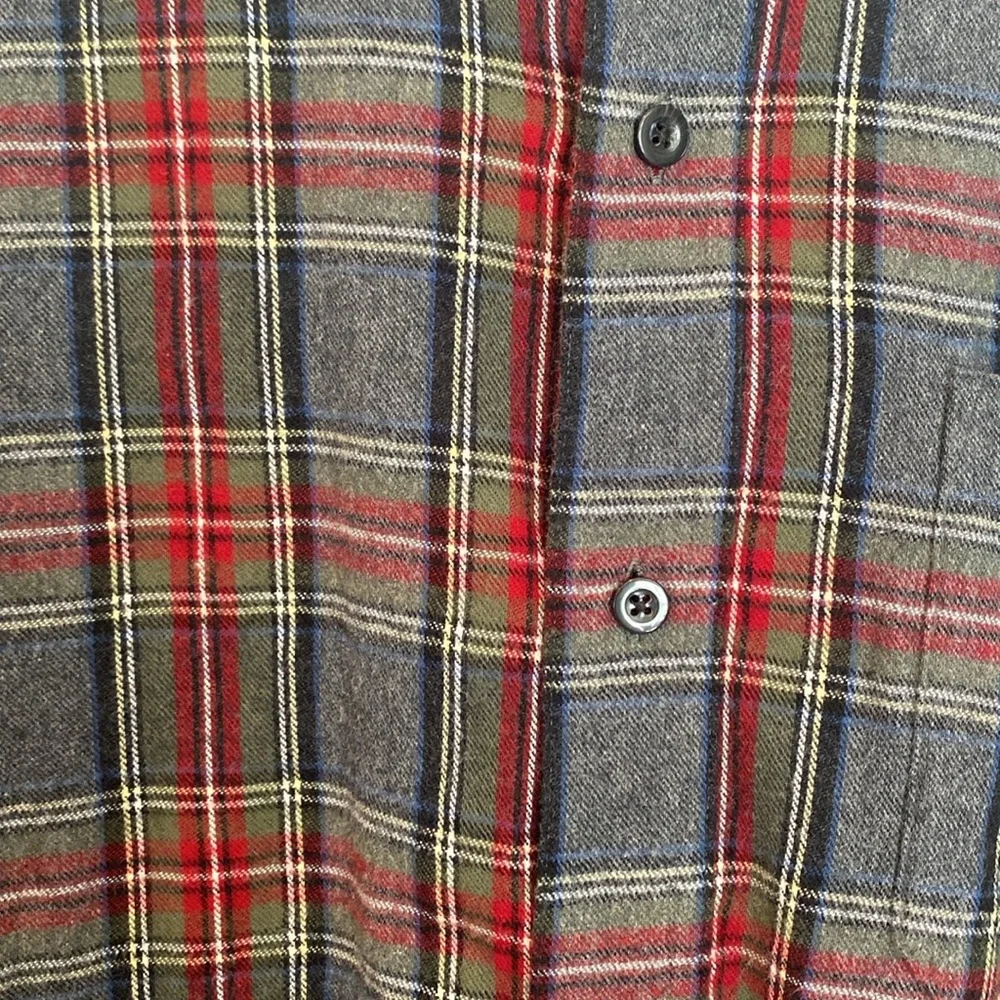 LL BEAN Scotch Plaid Cotton Flannel Shirt Men's Traditional Fit XL - Picture 3 of 7